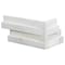 Msi Cosmic White "L" Corner 3D Wave Ledger Panel "6 X 18" Honed Marble Wall Tile, 4PK ZOR-PNL-0031 - alternate 2